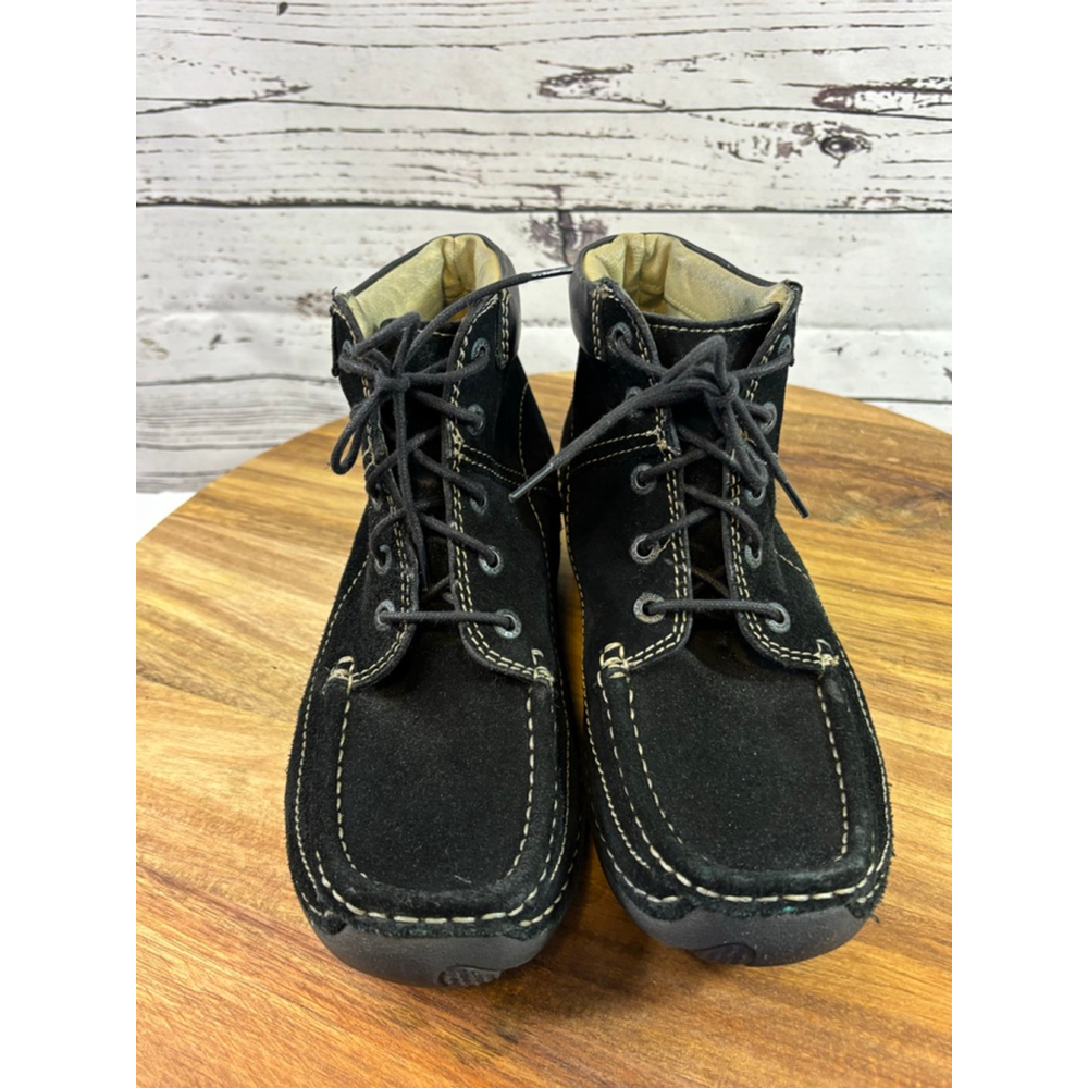 Women's Walky Black Suede Ankle Boots & Booties Size 7